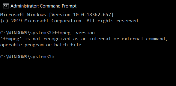 weren’t-able-to-install-FFmpeg-properly-the-command-prompt-will-return-with-the-message كيفية تثبيت FFmpeg على نظام Windows 10؟