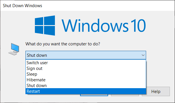 AltF4-Shortcut-to-Restart-the-PC 6 طرق لإعادة تشغيل جهاز كمبيوتر يعمل بنظام Windows 10