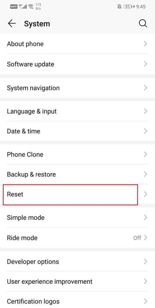 Click-on-the-Reset-tab-517x1024-1 إصلاح Gboard يستمر في التعطل على Android