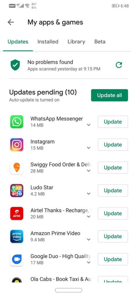 Click-on-the-“My-Apps-and-Games”-option-451x1024-2 إصلاح للأسف ، توقفت خدمات Google Play عن العمل