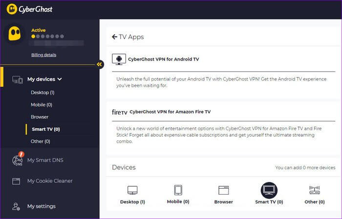 Cyberghost_935adec67b324b146ff212ec4c69054f أفضل 4 تطبيقات VPN لتلفزيون Android الذكي