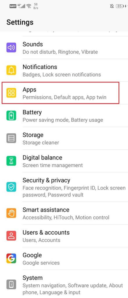 Go-to-the-settings-menu-and-open-the-Apps-section-441x1024-1 إصلاح Gboard يستمر في التعطل على Android