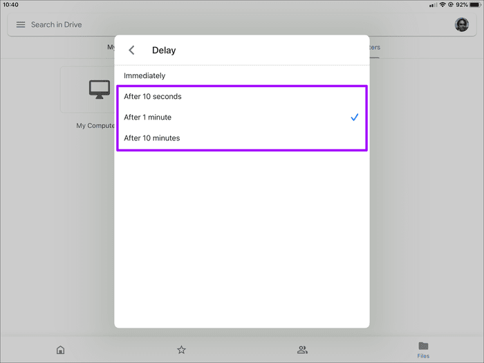 Google-Drive-Privacy-Screen-Face-ID-Touch-ID-8_935adec67b324b146ff212ec4c69054f كيفية تأمين Google Drive باستخدام Face ID أو Touch ID على iPhone و iPad