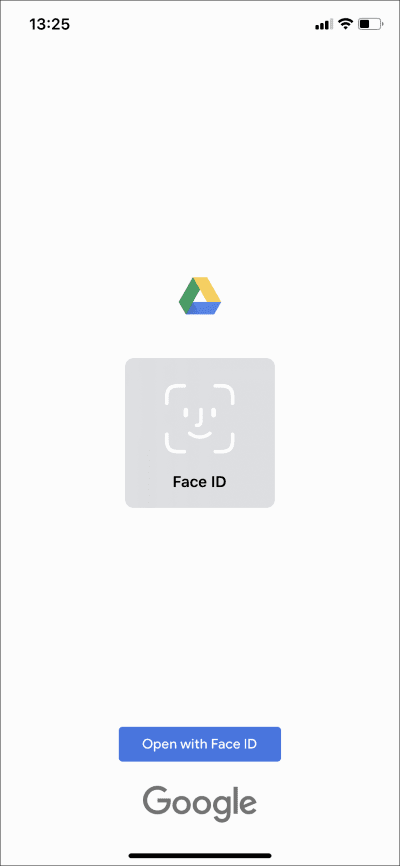 iPhone 및 iPad에서 Face ID 또는 Touch ID로 Google 드라이브를 보호하는 방법 - %categories