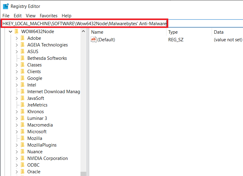 In-the-address-bar-copy-and-paste-the-respective-addresses-based-on-your-system-architecture إصلاح خطأ عدم تشغيل Malwarebytes Real-Time لحماية الويب