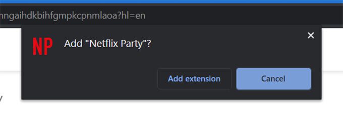 Install-Netflix-Party-Extension-on-Chrome كيفية استخدام Netflix Party لمشاهدة Netflix عن بُعد مع الأصدقاء معًا