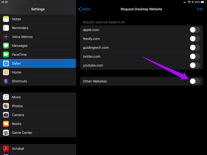 Ipados-Safari-Open-Sites-in-Mobile-Mode-7_935adec67b324b146ff212ec4c69054f أفضل 3 طرق لفتح المواقع في وضع الجوال في Safari لأجهزة iPadOS