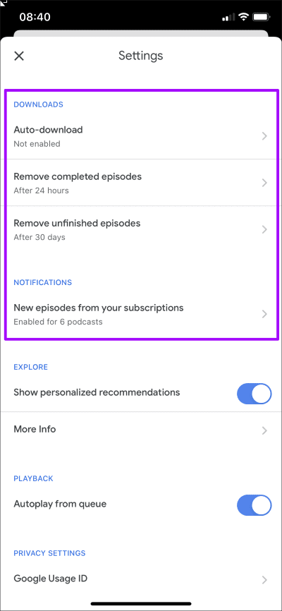 Iphone-Apple-Podcasts-Vs-Google-Podcasts-12_4d470f76dc99e18ad75087b1b8410ea9 Google Podcasts مقابل Apple Podcasts : أي تطبيق يعمل بشكل أفضل على iPhone