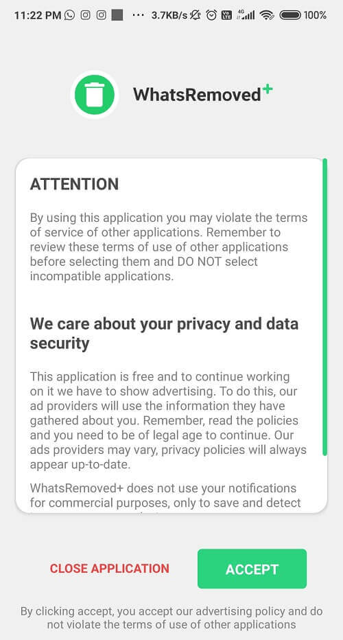 Launch-the-app-and-granting-the-necessary-permissions-in-order-to-access-the-app 4 طرق لقراءة الرسائل المحذوفة على WhatsApp