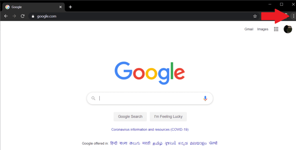 Open-Google-Chrome-and-Locate-the-‘Menu’-icon-located-in-the-top-right-corner-and-click-on-it-1024x520-1 إصلاح تنبيه - الموقع يحتوي على برامج ضارة على Chrome