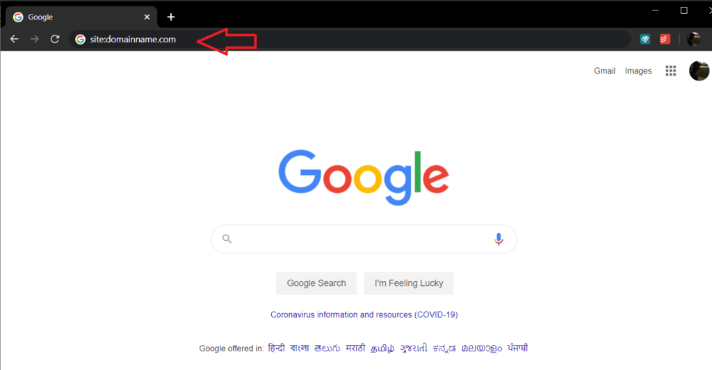 Open-a-new-tab-in-Chrome-and-type-‘site’-1024x533-1 إصلاح تنبيه - الموقع يحتوي على برامج ضارة على Chrome