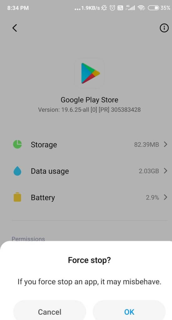 Tap-on-Google-Play-Store-and-find-Force-Stop-button-and-select-it-550x1024-1 إصلاح متجر Play لا يقوم بتنزيل التطبيقات على أجهزة Android
