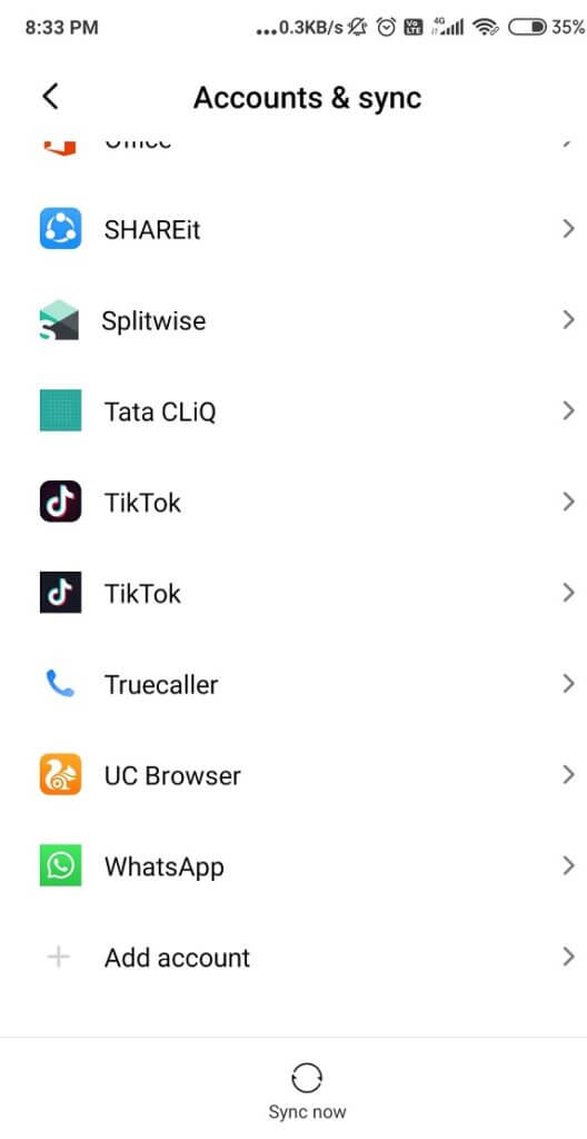 Tap-on-Settings-icon-and-go-for-Account-Accounts-and-Sync-option-528x1024-1 إصلاح متجر Play لا يقوم بتنزيل التطبيقات على أجهزة Android