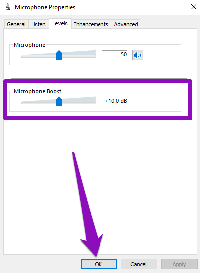 adjust-windows-10-microphone-volume-14_4d470f76dc99e18ad75087b1b8410ea9 أفضل 3 طرق لضبط مستوى صوت ميكروفون Windows 10