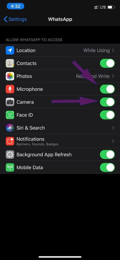 camera-and-microphone-ios_4d470f76dc99e18ad75087b1b8410ea9 أفضل 11 طريقة لإصلاح عدم عمل مكالمة فيديو WhatsApp على iPhone و Android