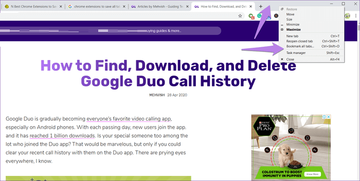 chrome-extensions-to-save-web-pages-1_935adec67b324b146ff212ec4c69054f أفضل 5 إضافات لـ Chrome لحفظ علامات التبويب المفتوحة