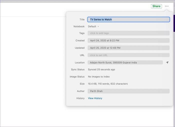 evernote-note-details_935adec67b324b146ff212ec4c69054f أفضل 11 اختصار لوحة المفاتيح Evernote لنظامي التشغيل Windows و Mac