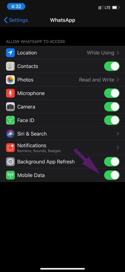 mobile-data-ios_4d470f76dc99e18ad75087b1b8410ea9 أفضل 11 طريقة لإصلاح عدم عمل مكالمة فيديو WhatsApp على iPhone و Android