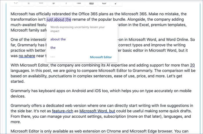 Grammarly مقابل Microsoft Editor: أي أداة تدقيق نحوي أفضل - %categories