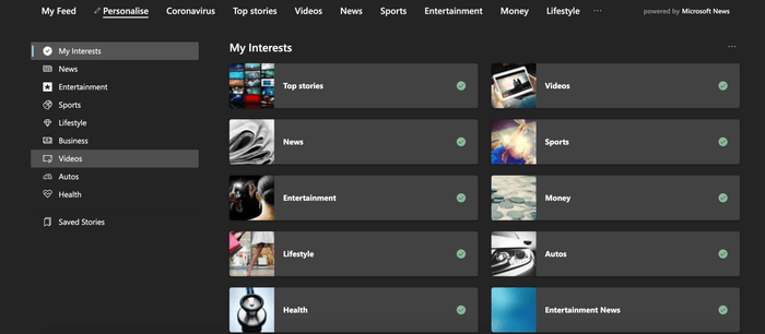 personalize_935adec67b324b146ff212ec4c69054f أهم 11 نصيحة وحيلة لمتصفح Microsoft Edge Chromium