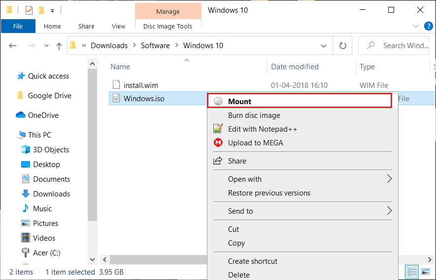 right-click-that-ISO-file-which-you-want-to-mount.-then-click-the-“Mount”-option.-1 ما هو ملف ISO؟ وأين يتم استخدام ملفات ISO؟