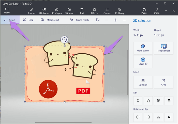 أفضل 4 طرق لحفظ الصورة من Magic Select Tool في برنامج Paint 3D - %categories