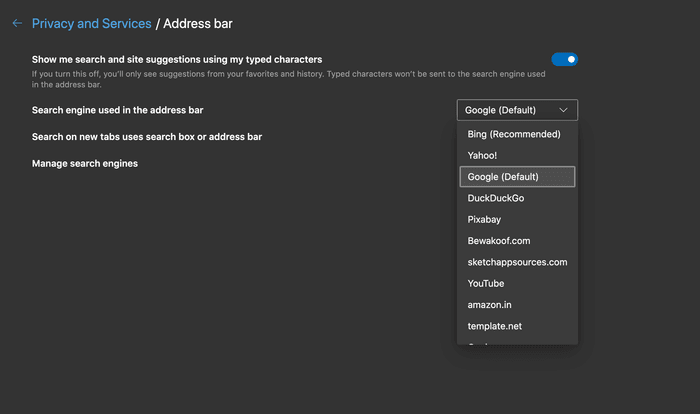 search-engine_935adec67b324b146ff212ec4c69054f أهم 11 نصيحة وحيلة لمتصفح Microsoft Edge Chromium