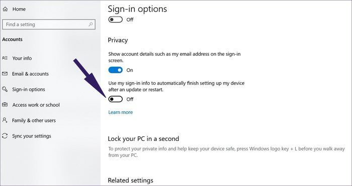 sign-in-options_935adec67b324b146ff212ec4c69054f أفضل 4 طرق لإصلاح الفتح التلقائي لـ Microsoft Edge على Windows و Mac