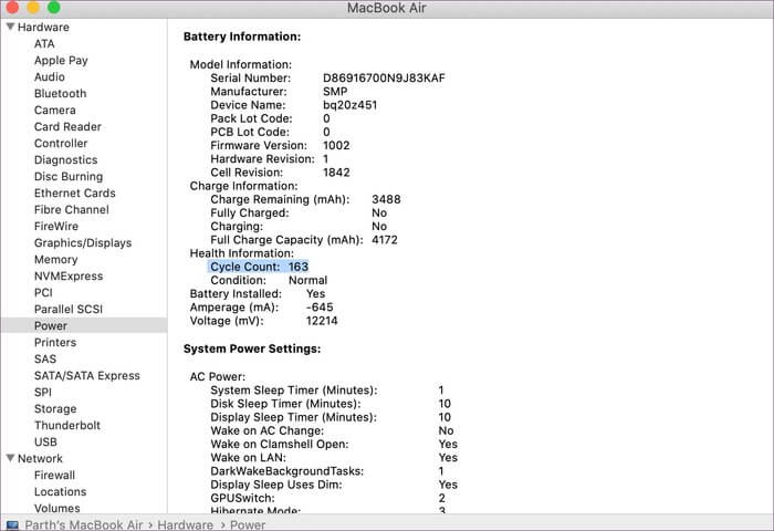 system-information_935adec67b324b146ff212ec4c69054f كيفية تمكين أو تعطيل إدارة صحة البطارية على جهاز Mac الخاص بك