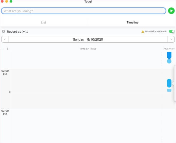 toggl-timeline_935adec67b324b146ff212ec4c69054f أفضل 7 تطبيقات للـ Mac للبقاء منظمًا