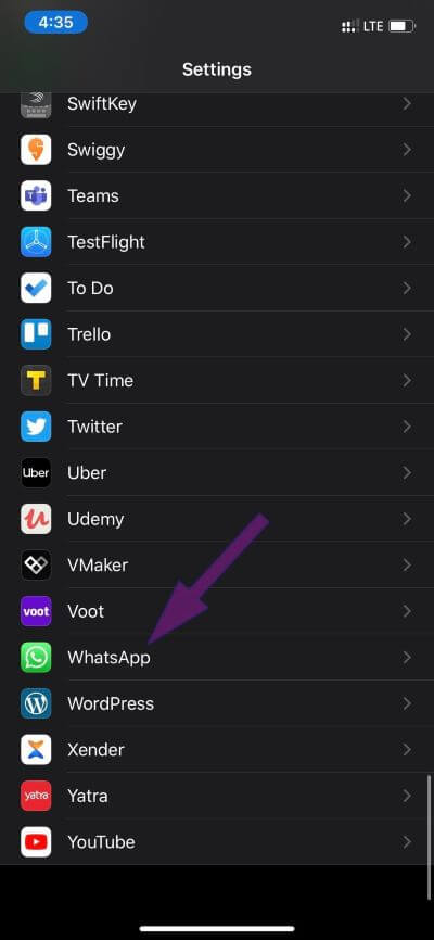 whatsapp-ios-settings_4d470f76dc99e18ad75087b1b8410ea9 أفضل 11 طريقة لإصلاح عدم عمل مكالمة فيديو WhatsApp على iPhone و Android