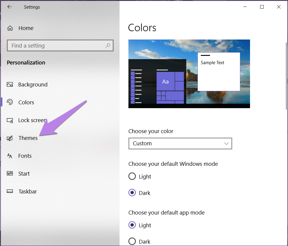 windows-10-taskbar-color-not-changing-6_4d470f76dc99e18ad75087b1b8410ea9 أفضل 4 طرق لإصلاح مشكلة عدم تغيير لون شريط المهام Windows 10