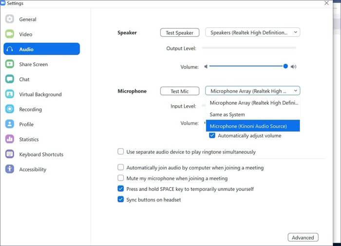 zoom-audio_935adec67b324b146ff212ec4c69054f كيفية استخدام EpocCam مع Zoom و Skype و Microsoft Teams و Google Meet على Windows