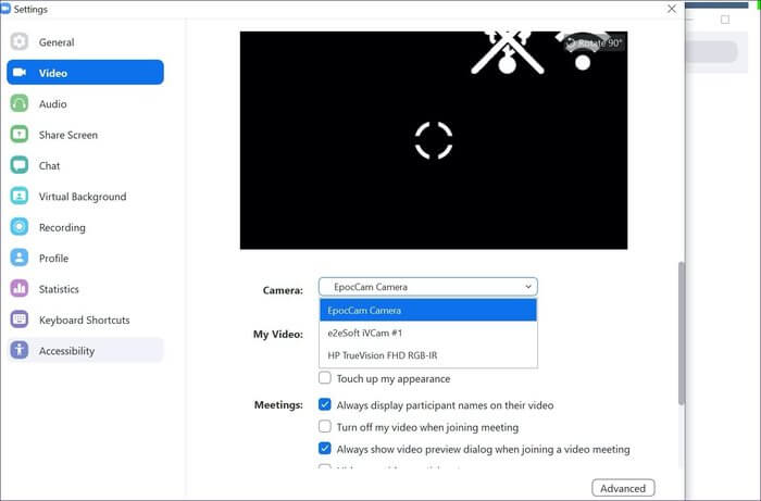 كيفية استخدام EpocCam مع Zoom و Skype و Microsoft Teams و Google Meet على Windows - %categories