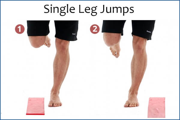 تمارين منزلية لتقوية عضلات القدم - bones-joints 12 single leg jumps - تمارين منزلية لتقوية عضلات القدم