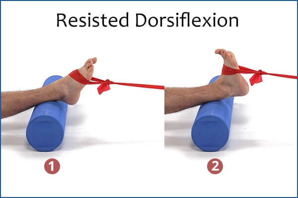 تمارين منزلية لتقوية عضلات القدم - bones-joints 6 resisted dorsiflexion - تمارين منزلية لتقوية عضلات القدم