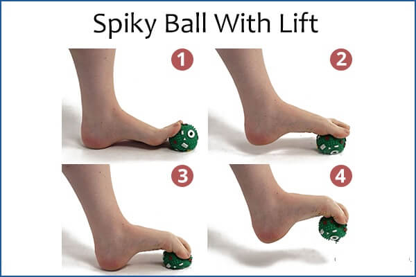 تمارين منزلية لتقوية عضلات القدم - bones-joints 7 spiky ball with lift - تمارين منزلية لتقوية عضلات القدم