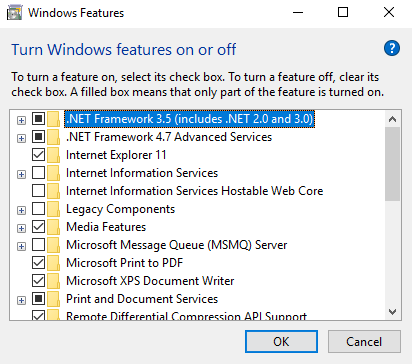 A-dialog-box-will-appear-of-Turn-Window-features-on-or-off كيفية تثبيت Linux Bash Shell على Windows 10