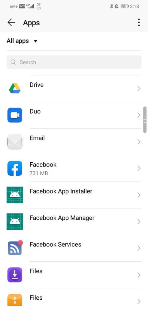 Able-to-see-a-list-of-all-the-apps-on-your-device-493x1024-1 كيفية قتل تطبيقات Android التي تعمل في الخلفية