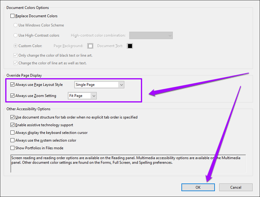 كيفية ملاءمة الصفحة الكاملة للنافذة افتراضيًا في Adobe Acrobat DC و Reader DC - %categories