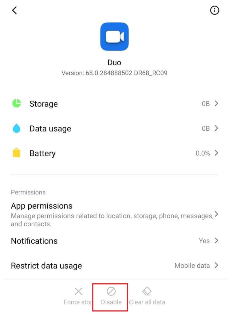 Choose-the-one-you-want-to-disable-and-then-tap-on-Disable.-745x1024-1 كيفية إلغاء تثبيت أو حذف التطبيقات على هاتف Android الخاص بك
