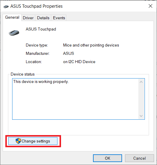 Click-on-Change-Settings-under-the-general-tab 5 طرق لإيقاف لوحة اللمس على Windows 10