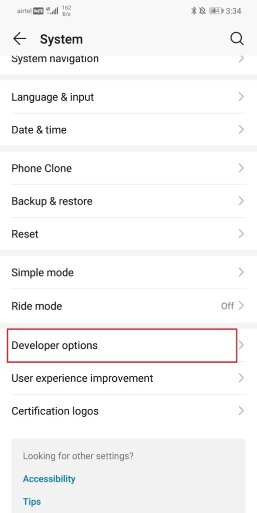 Click-on-the-Developer-options-513x1024-1 كيفية قتل تطبيقات Android التي تعمل في الخلفية