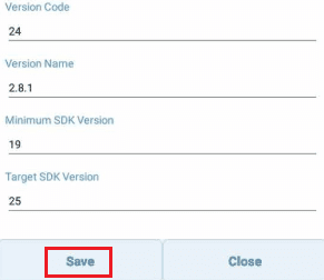 Click-on-the-Save-button-available-at-the-bottom-left-corner-of-the-screen كيفية فرض نقل التطبيقات إلى بطاقة SD على Android