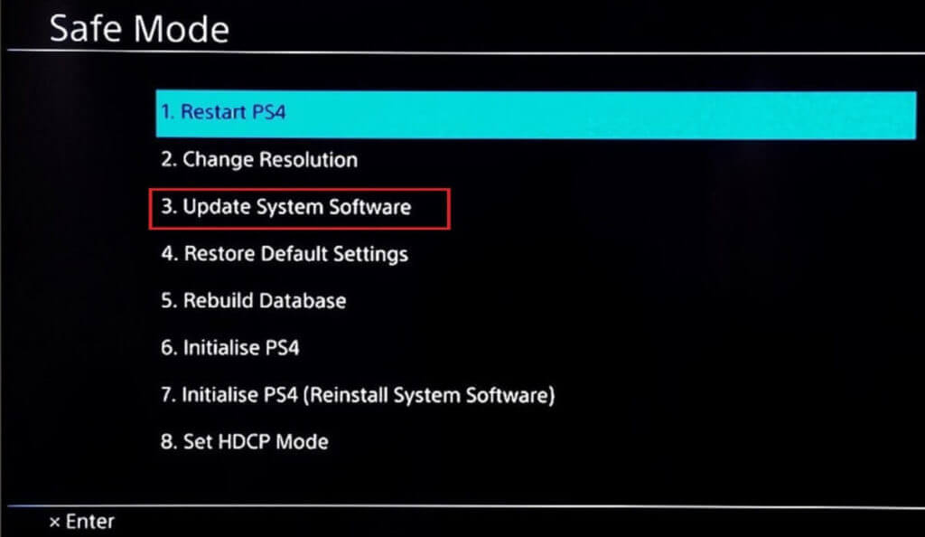 Click-on-the-Update-System-Software-1024x594-1 7 طرق لإصلاح تعطل وتجمد PS4 (PlayStation 4)