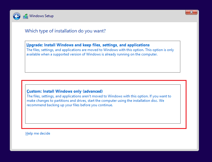 Custom-Install-Windows-only-advanced كيفية إجراء تثبيت نظيف لنظام التشغيل Windows 10
