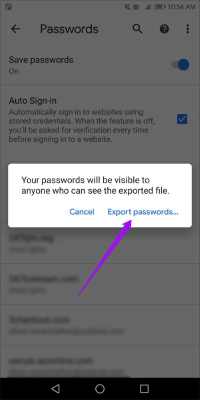 Export-Chrome-Passwords-to-CSV-11_40dd5eab97016030a3870d712fd9ef0f كيفية تصدير كلمات مرور Chrome إلى CSV في سطح المكتب والجوال والويب