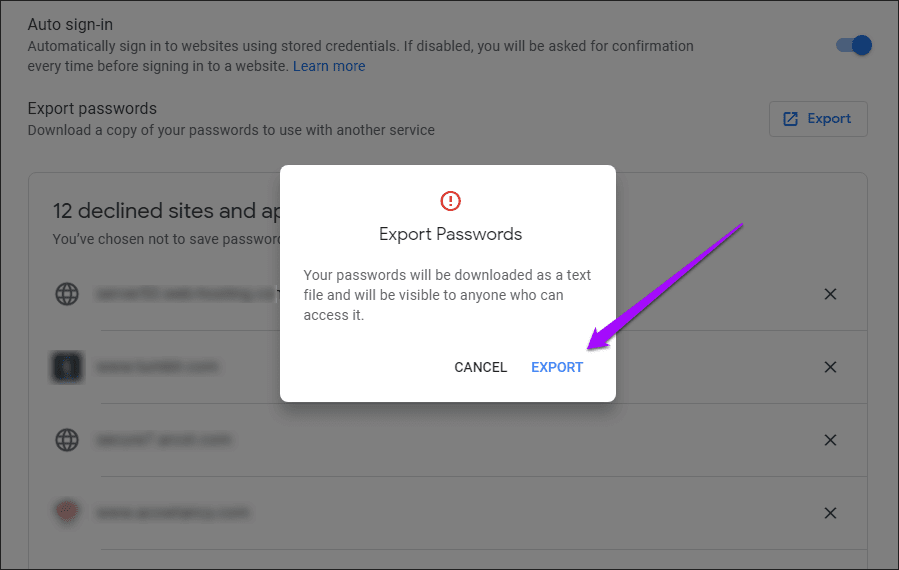 Export-Chrome-Passwords-to-CSV-20_4d470f76dc99e18ad75087b1b8410ea9 كيفية تصدير كلمات مرور Chrome إلى CSV في سطح المكتب والجوال والويب