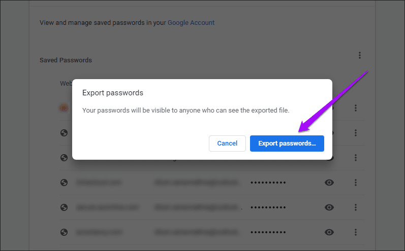 Export-Chrome-Passwords-to-CSV-4_4d470f76dc99e18ad75087b1b8410ea9 كيفية تصدير كلمات مرور Chrome إلى CSV في سطح المكتب والجوال والويب