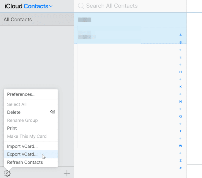 كيفية تصدير جهات اتصال iPhone إلى ملف VCF و Excel / CSV - %categories